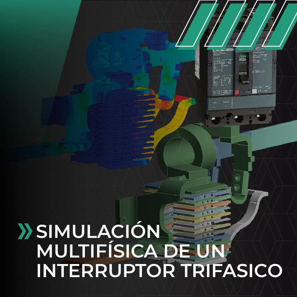 Simulación Multifísica de un Interruptor Trifasico